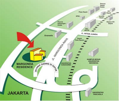 Site Map Apartemen Margonda Residence